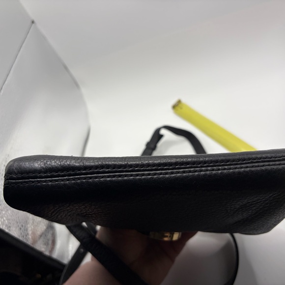 Certified Authentic Black Michael Kors Cross Body Handbag pebble leather - Picture 6 of 16